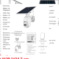 Câmera solar 4g de segurança externa sim card